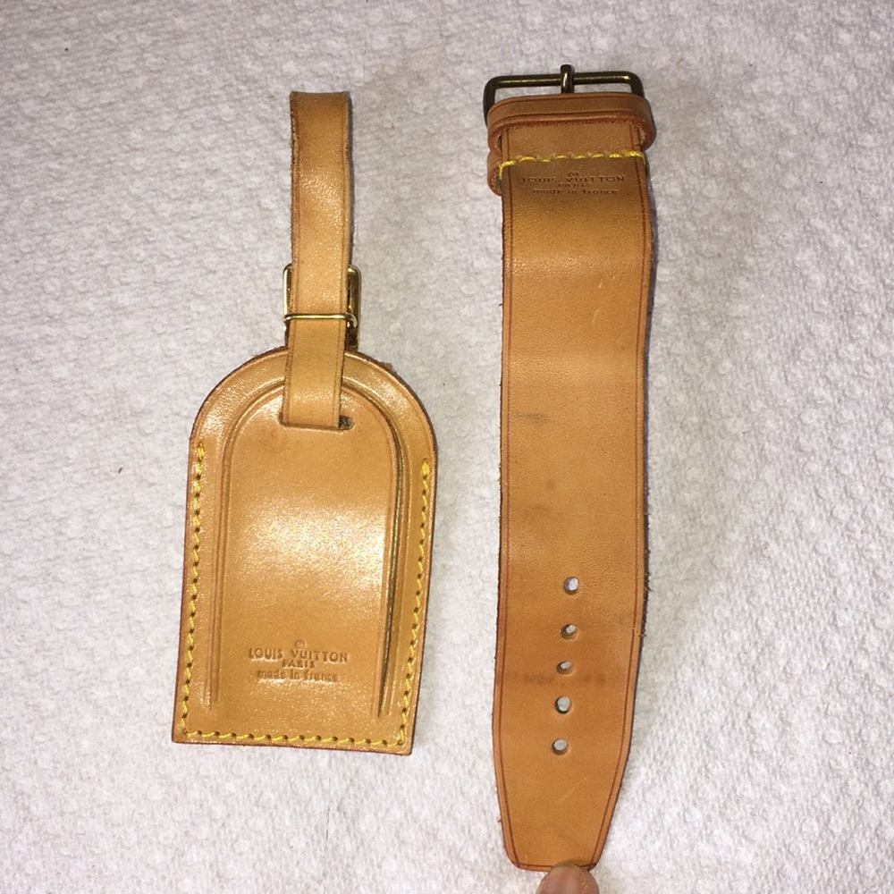 Louis Vuitton Luggage Tag and Poignet